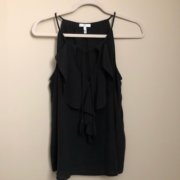 Joie Alipha Silk Ruffle Split Neck Tank Top EEUC - Picture 2 of 5